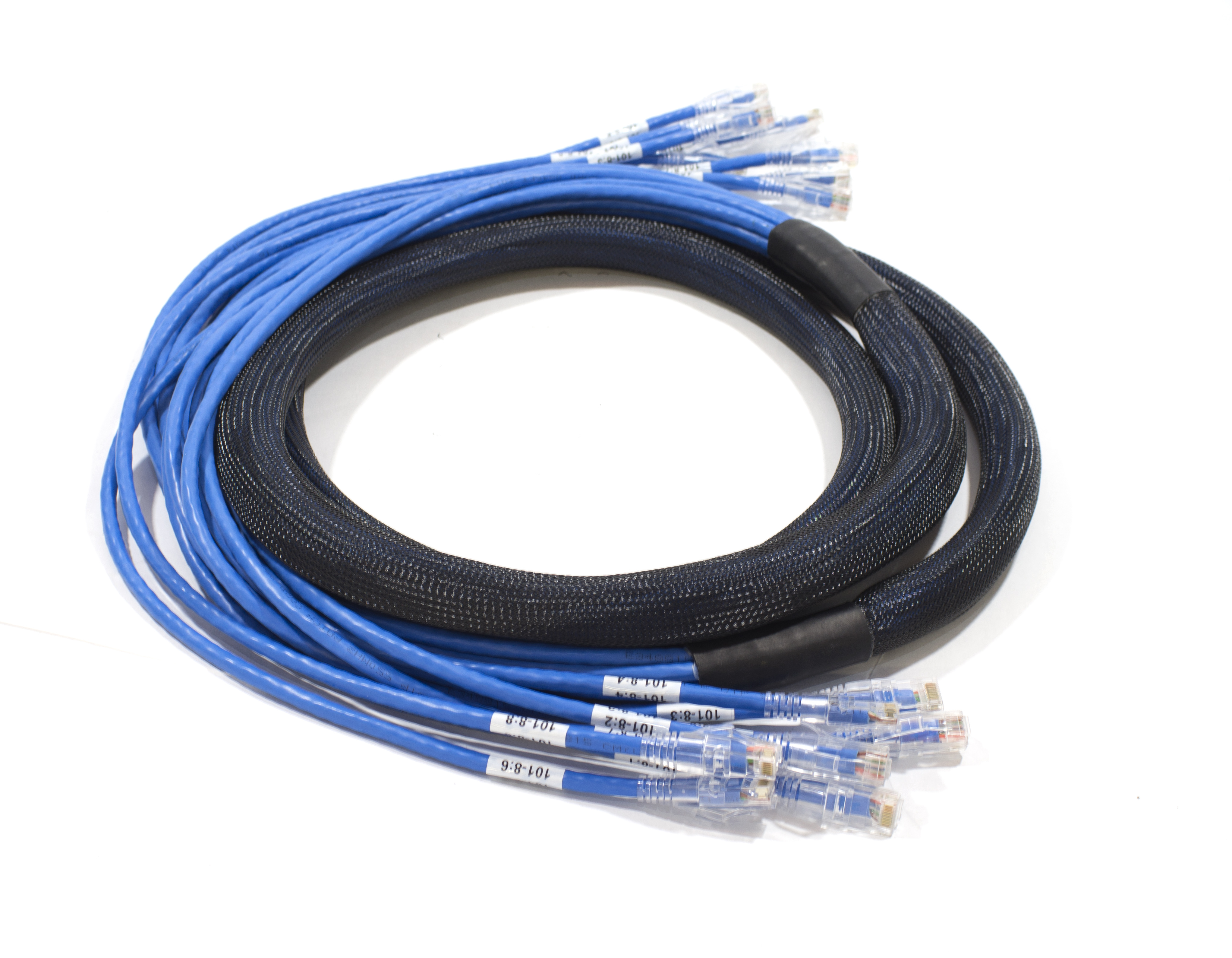 Cat6 cable bundle for top-of-rack deployment