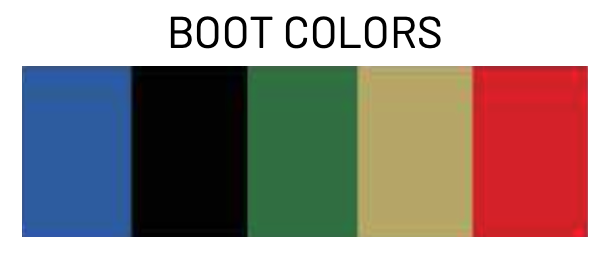 Custom connector boot color options